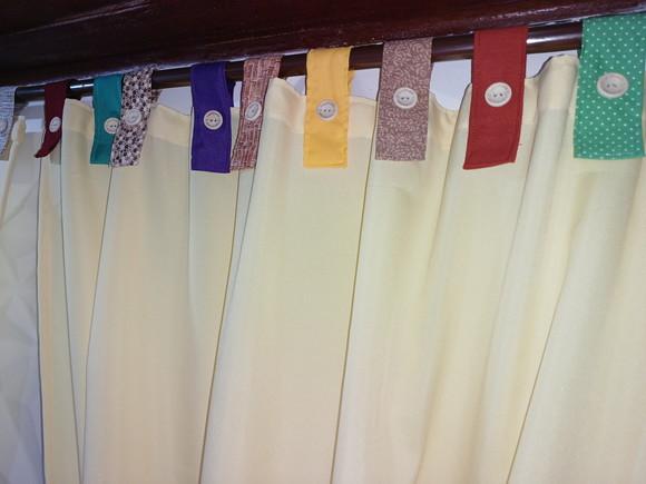 Cortina com Barrado em Patchwork