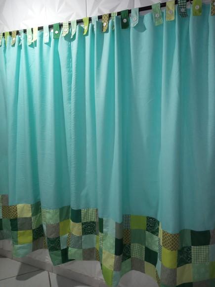 Cortina com Barrado em Patchwork