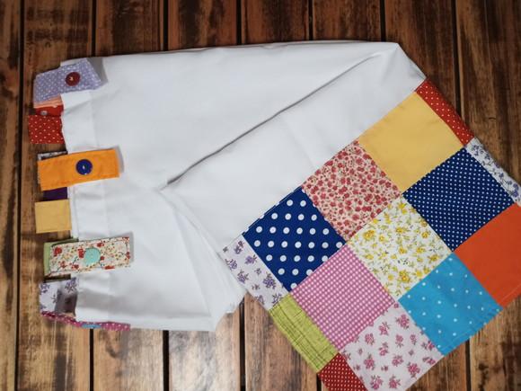 Cortina com Barrado em Patchwork