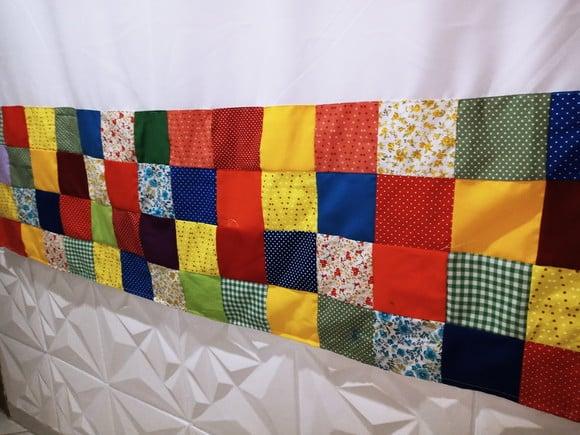 Cortina com Barrado em Patchwork