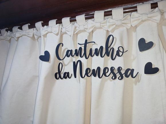 Cortina em Algodão Cru