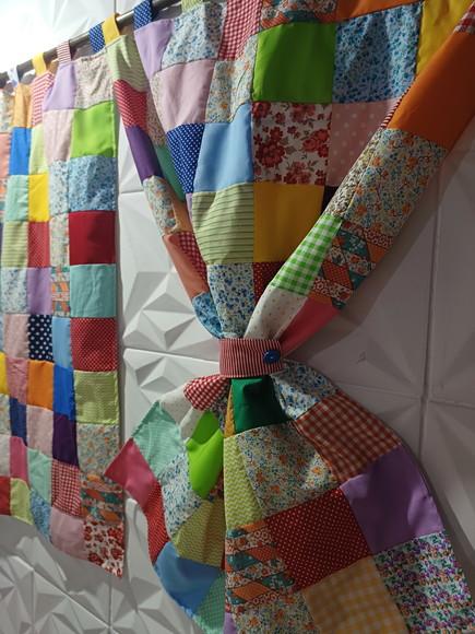 Cortina em Patchwork