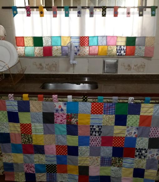 Cortina em Patchwork