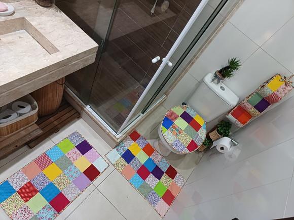 Jogo de Banheiro em Patchwork