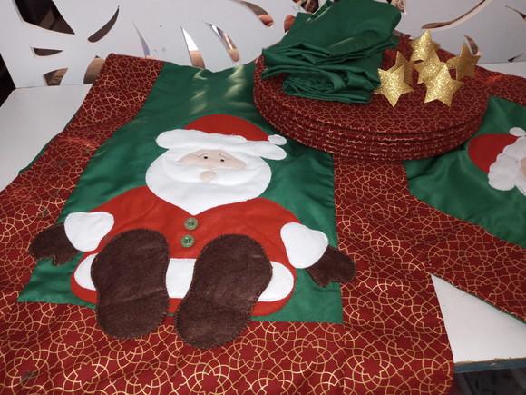 Kit Mesa Posta Natal 6 Lugares