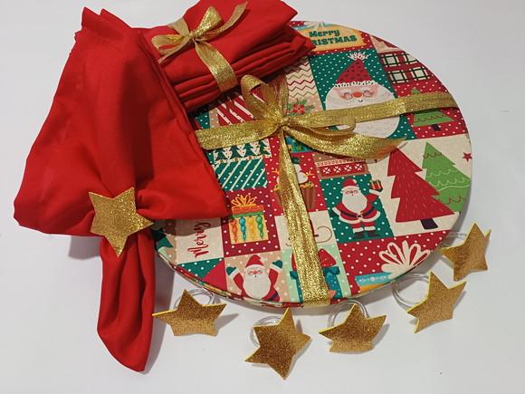 Sousplat Natal Kit 6 Lugares