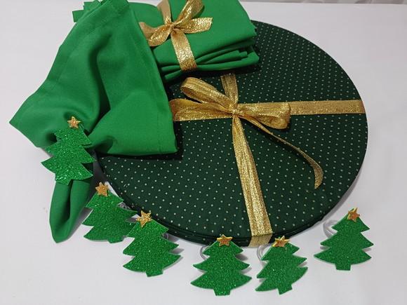 Sousplat Natal Kit 6 Lugares