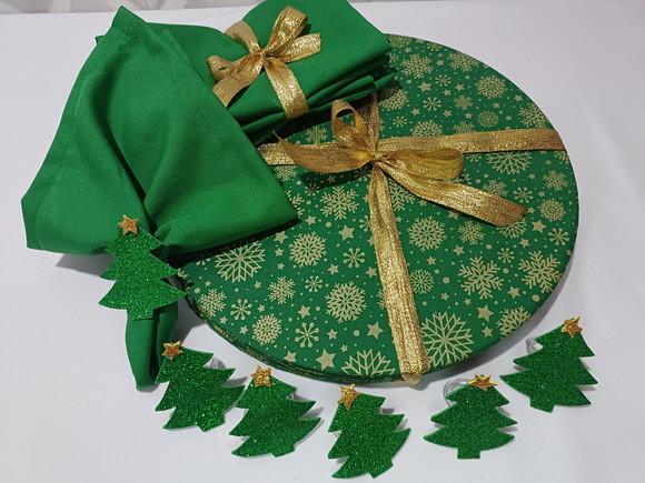 Sousplat Natal Kit 6 Lugares