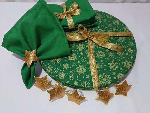 Sousplat Natal Kit 6 Lugares