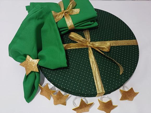 Sousplat Natal Kit 6 Lugares