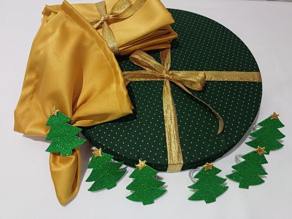 Sousplat Natal Kit 6 Lugares