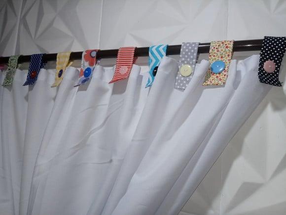 Cortina com Barrado em Patchwork