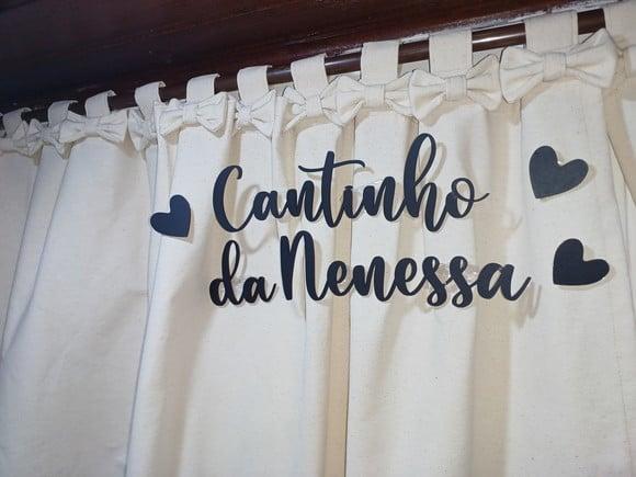Cortina em Algodão Cru