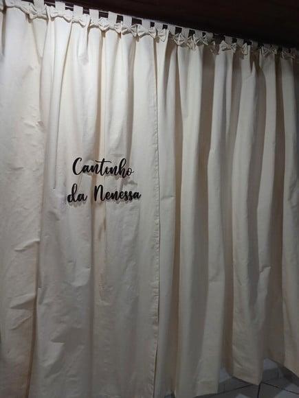 Cortina em Algodão Cru