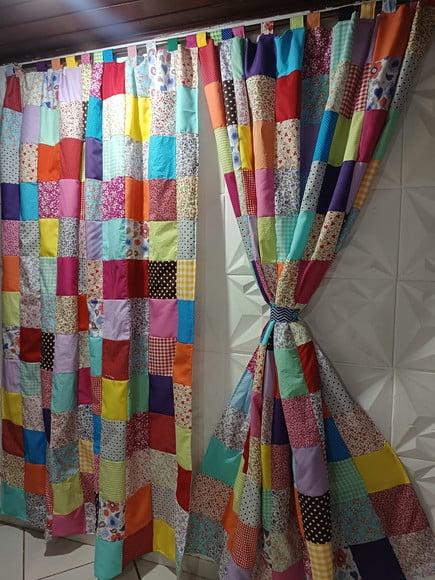 Cortina em Patchwork