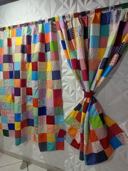 Cortina em Patchwork