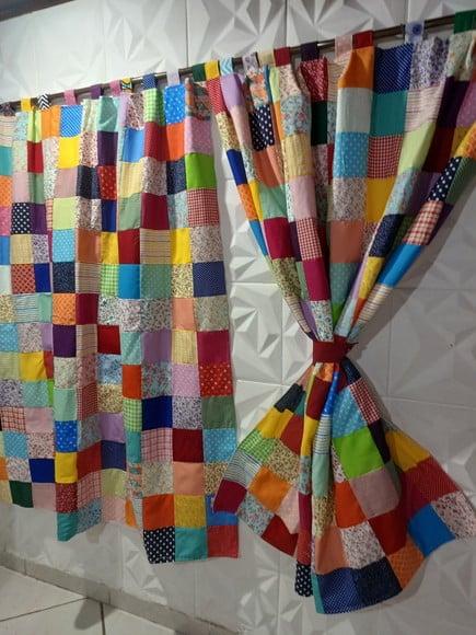 Cortina em Patchwork