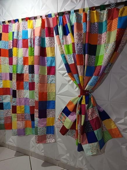 Cortina em Patchwork