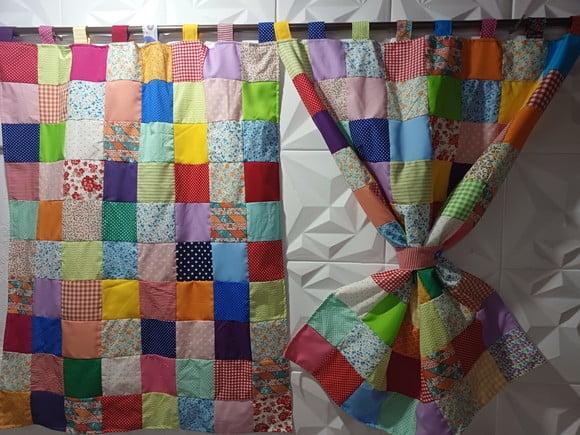 Cortina em Patchwork
