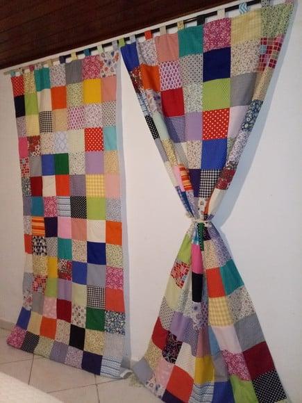Cortina em Patchwork