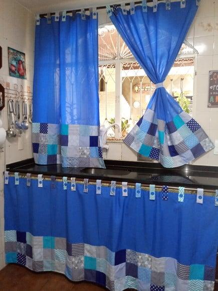 Cortina em Patchwork