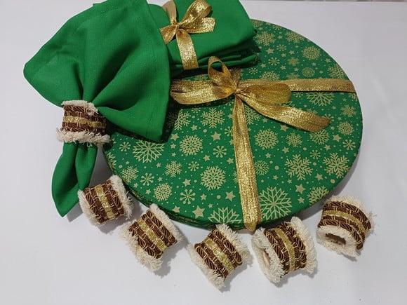 Sousplat Natal Kit 6 Lugares