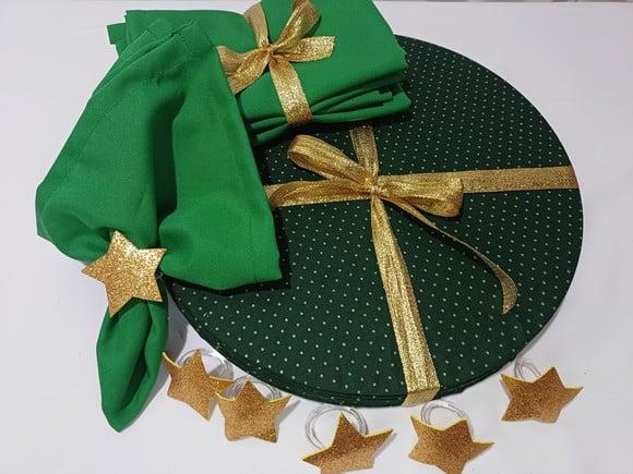 Sousplat Natal Kit 6 Lugares