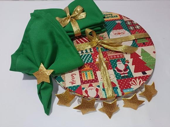 Sousplat Natal Kit 6 Lugares