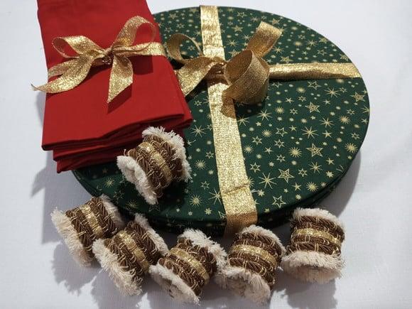 Sousplat Natal Kit 6 Lugares