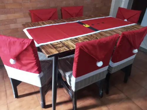 6 Capas para Cadeira + Caminho de Mesa