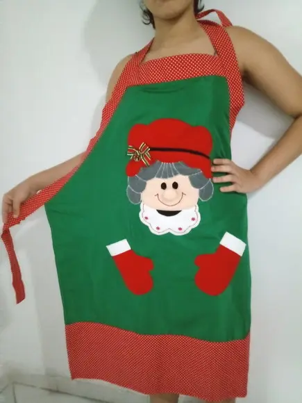 Avental Mamãe Noel