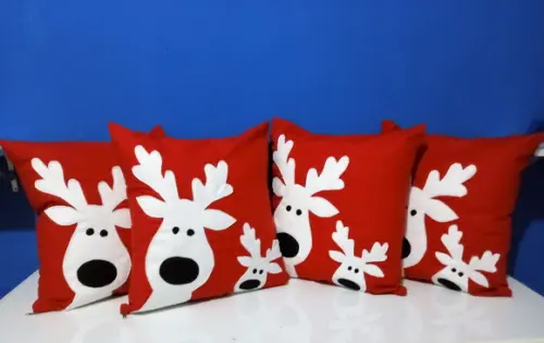 Capa para Almofada Natal 4 Unidades