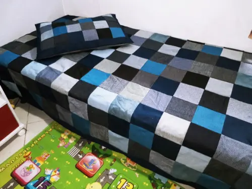 Colcha Jeans em Patchwork