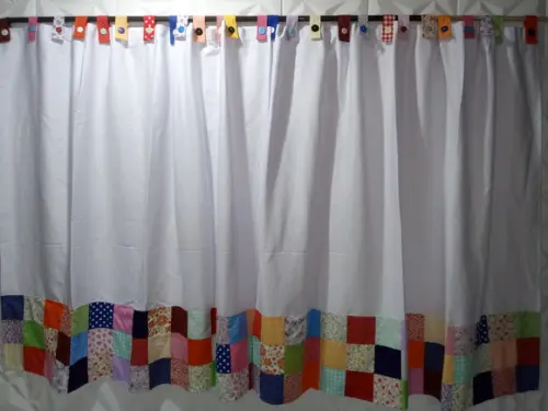 Cortina Brim em Patchwork