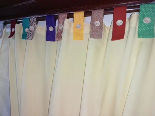 Cortina com Barrado em Patchwork