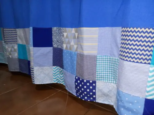 Cortina com Barrado em Patchwork