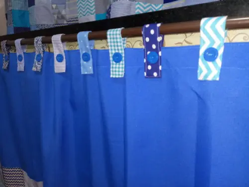 Cortina com Barrado em Patchwork