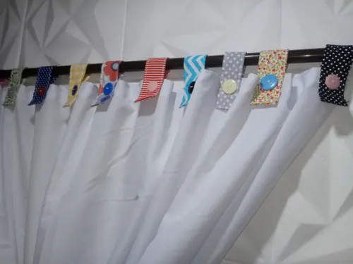 Cortina com Barrado em Patchwork