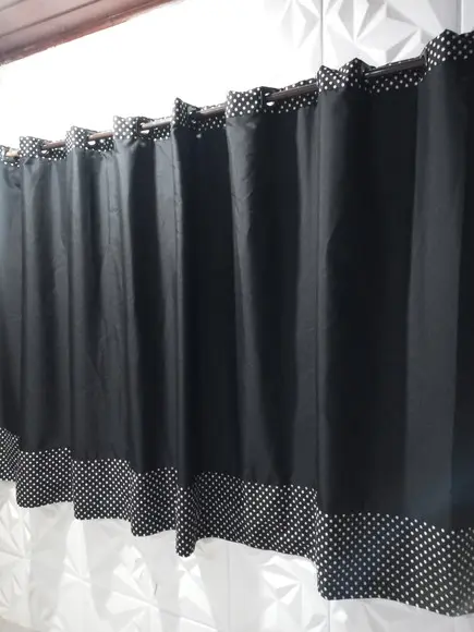 Cortina de Cozinha Black