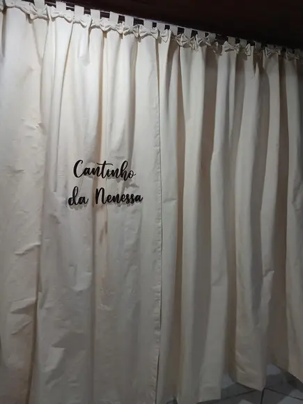 Cortina em Algodão Cru
