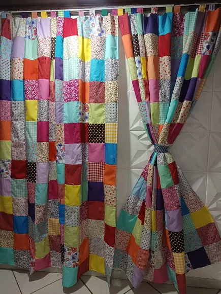 Cortina em Patchwork