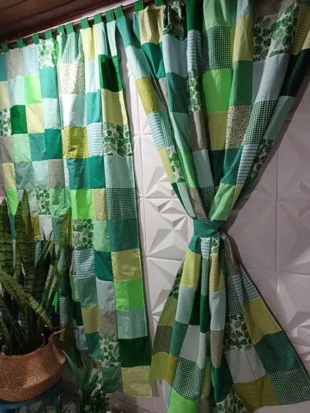 Cortina em Patchwork