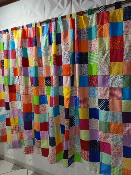 Cortina em Patchwork