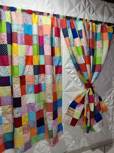 Cortina em Patchwork
