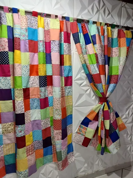 Cortina em Patchwork