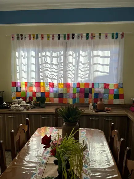 Cortina em Patchwork