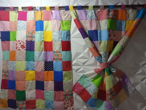 Cortina em Patchwork