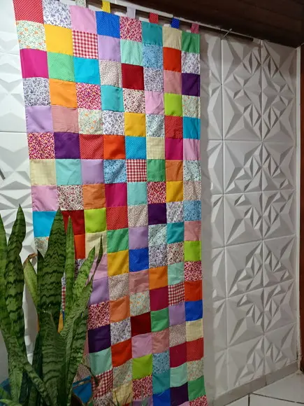 Cortina em Patchwork