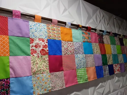 Cortina em Patchwork