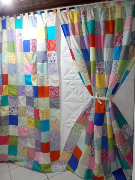 Cortina em Patchwork